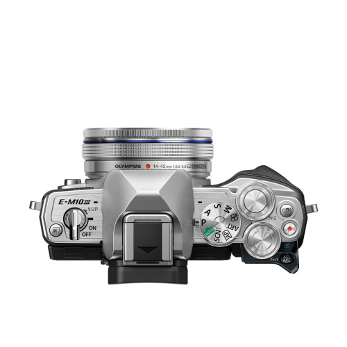 Фотоаппарат Olympus OM-D E-M10 Mark III Pancake Zoom Kit с 14-42 EZ cеребристый (V207072SE000)