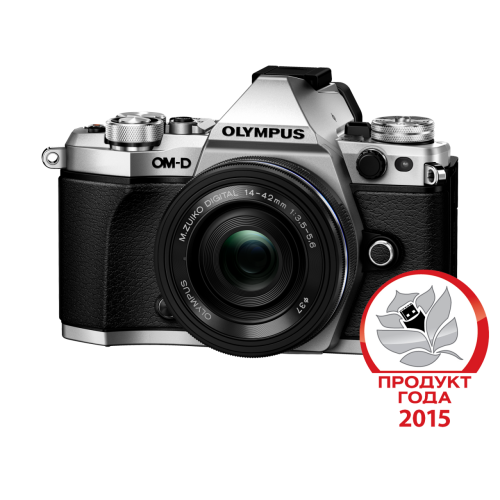 Фотоаппарат Olympus OM-D E-M5 Mark II Pancake Zoom Kit с объективом 14-42 EZ серебристый (V207044SE000)