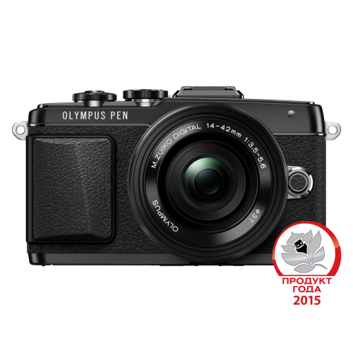 Фотоаппарат Olympus PEN E-PL7 Pancake Kit с 14-42 EZ черный (V205073BE001)