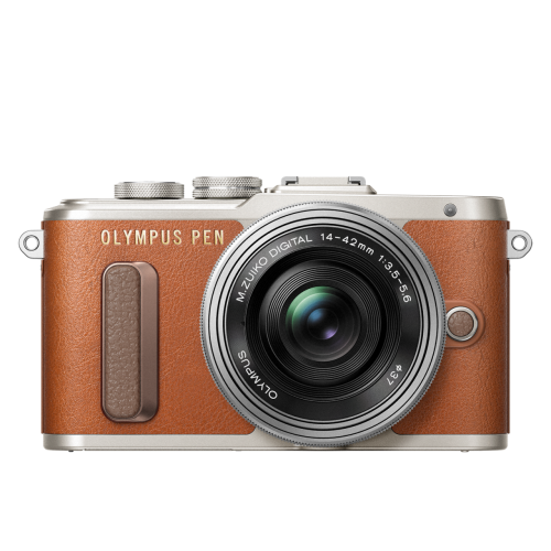 Фотоаппарат Olympus PEN E-PL8 Pancake Kit с 14-42 EZ коричневый (V205082NE000)