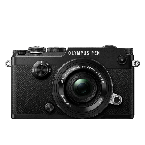 Фотоаппарат Olympus PEN-F Pancake Zoom Kit с объективом 14-42 EZ черный (V204061BE000)